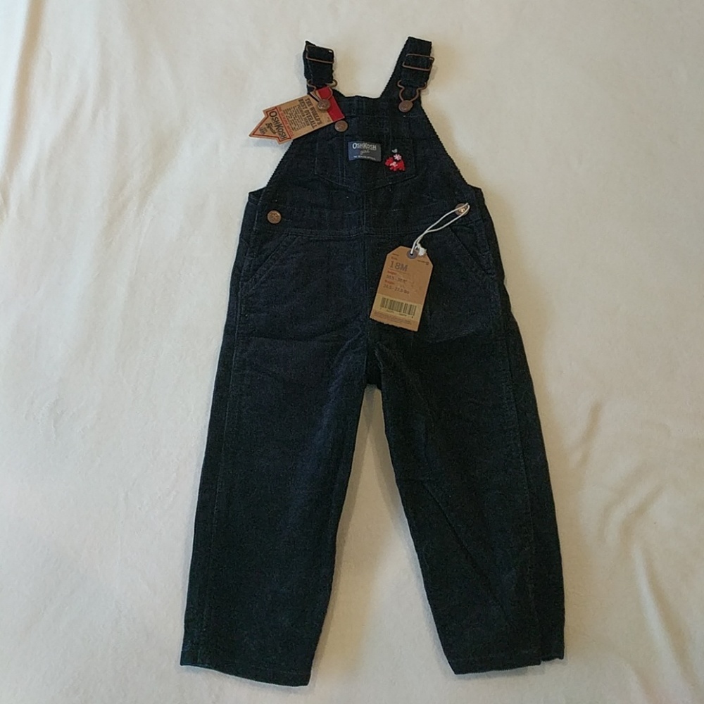 NWT OshKosh B'Gosh Girls 18M Courdory Overalls
